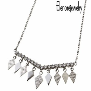 エレノアジュエリー Elenore Jewelry シルバー ネックレス レディース ロンビック V バー ギフト プレゼント おしゃれ ELP0009 送料無料