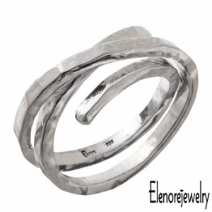 エレノアジュエリー Elenore Jewelry シルバー リング 3重巻き 平打ち レディース 9号 11号 13号 15号 ELR0038S ELR0038S