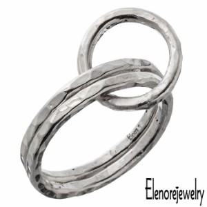 エレノアジュエリー Elenore Jewelry シルバー リング ダブル リンク レディース 9号 11号 13号 15号 ELR0051S ELR0051S