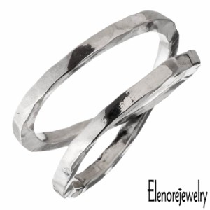 エレノアジュエリー Elenore Jewelry シルバー リング インフィニティ 平打ち 槌目 レディース 9号 11号 13号 15号 ELR0054S ELR0054S