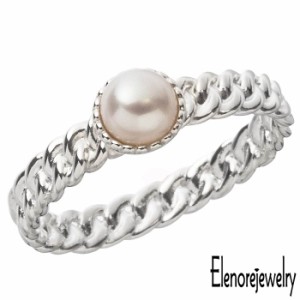 エレノアジュエリー Elenore Jewelry シルバー リング 喜平 パール レディース 真珠 9号 11号 13号 15号 ELR0062S ELR0062S