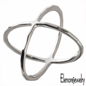 エレノアジュエリー Elenore Jewelry シルバー リング クロス X レディース 9号 11号 13号 15号 ELR0064S ELR0064S