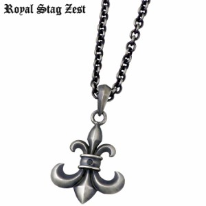 ロイヤルスタッグゼスト Royal stag Zest シルバー ネックレス ブラックダイヤモンド リリー メンズ SN25-033