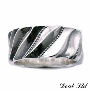 ディール エルティーディー DEAL LTD DRAPE CUT RING 10mm シルバーリング メンズ レディース 指輪 9〜23号 シルバー950 アクセサリー ブ