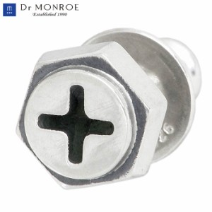 ドクターモンロー Dr MONROE シルバー ピアス プラスネジ シンプル 1個売り 片耳用 スタッド メンズ レディース プレゼント PE-69-SV