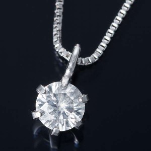純プラチナ 0.1ct ダイヤモンド ペンダント ネックレス ベネチアンチェーン メーカーより直送いたします ※沖縄・離島への配送はできませ