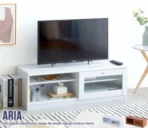 Aria ガラス扉 テレビ台 幅100cm 新生活 引越し 家具 ※北海道・沖縄・離島は別途追加送料見積もり メーカー直送品 153003