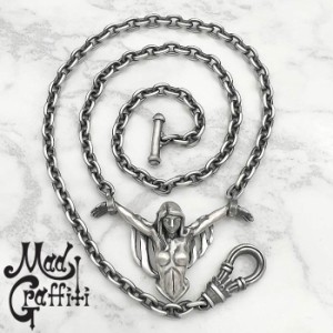 マッドグラフィティ Mad Graffiti クルシフィクシャン 2rd S ハーフ ネックレス シルバーネックレス メンズ シルバー925 アクセサリー 人