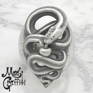 マッドグラフィティ Mad Graffiti シルバー リング テンプテーション M 指輪 メンズ 13号〜30号 シルバー925 アクセサリー ヘビ スネーク