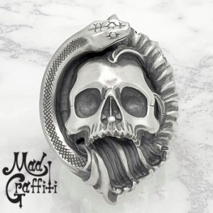 マッドグラフィティ Mad Graffiti シルバー リング プロビデンス M 指輪 メンズ 15号〜30号 シルバー925 アクセサリー スカル ヘビ スネ