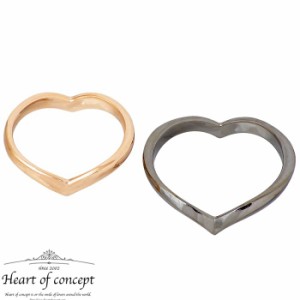 ハートオブコンセプト HEART OF CONCEPT シルバー ペアリング 指輪 エターナルラブ ハート 6〜16号 12〜22号 ピンク ブラック HCR-284LPK