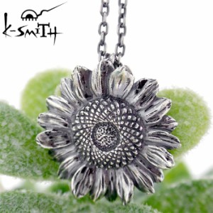 ケースミス K-SMITH バースデー フラワー シルバー ネックレス 8月ひまわり Birthday Flower Pendant KF-N-08