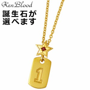 ケンブラッド KEN BLOOD シルバー ネックレス バースデー ナンバー 誕生石 スター メンズ レディース 星 KP-466 送料無料