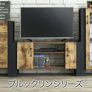 ブルックリン スタイル テレビ ボード 40型 幅90 高さ46 奥行33 ハイタイプ テレビ台 テレビラック 扉付き 収納 40インチ 新生活 引越し 