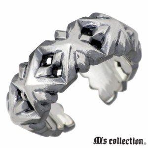 エムズコレクション M’s collection シルバー リング セブン スタッズ フリー メンズ 指輪 15〜23号 XR-025 送料無料