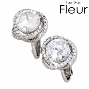 フルール PURE DAYS Fleur ブラス キュービックジルコニア イヤリング アクセサリー アクセ ギフト プレゼント PFLE-006