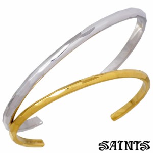 セインツ SAINTS シルバー925 ペアバングル 2本セット ハンマーアイ ブレスレット プレゼント SSB-830-831-P 送料無料