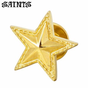 セインツ SAINTS ネイティブスター シルバー ピアス ゴールド メンズ 1個売り 片耳用 SSE-701GD