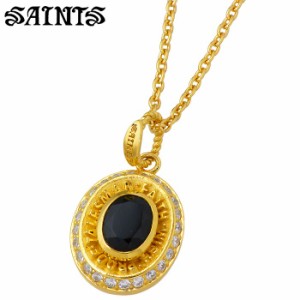 セインツ SAINTS シルバー ネックレス 08 カレッジ ゴールド メンズ キュービック シルバーアクセサリー アクセ ギフト プレゼント SSP8-