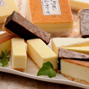 北海道 十勝四角いチーズケーキ＆ガトーショコラ 140gx4 十勝産の生クリームなどと北海道産のクリームチーズを使用したチーズケーキとガ