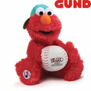 GUND ガンド ぬいぐるみ セサミストリート エルモ -Elmo Baseball Player- 人気 ブランド ギフト 贈り物 プレゼントに最適 対象年齢：6才