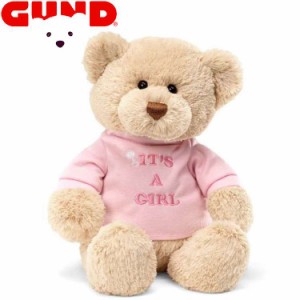 GUND ガンド ぬいぐるみ イッツ ア ガール Tシャツ テディーベア テディベア くま くまの ベアー Teddy Bear ピンク 人気 ブランド ギフ