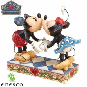 enesco(エネスコ)【Disney Traditions】ミッキー＆ミニー キス ディズニー フィギュア コレクション 人気 ブランド ギフト クリスマス 贈