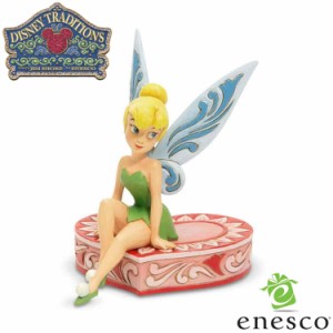 enesco(エネスコ)【Disney Traditions】ティンカー・ベル シッティング オン ハート ディズニー フィギュア コレクション 人気 ブランド 