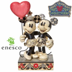 enesco(エネスコ)【Disney Traditions】ミッキー＆ミニー ハート ディズニー フィギュア コレクション 人気 ブランド ギフト クリスマス 