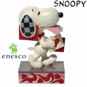 enesco(エネスコ)【JIM SHORE】スヌーピー ホールディング バレンタイン SNOOPY フィギュア コレクション 人気 ブランド ギフト クリスマ