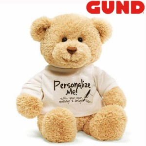 GUND ガンド ぬいぐるみ Tシャツベア ホワイト 人気 ブランド ギフト クリスマス 贈り物 プレゼントに最適 6047596