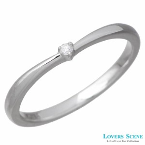 ラバーズシーン LOVERS SCENE シルバー リング 指輪 ダイヤモンド 一粒石 レディース 7〜15号 LSR-0128DRM