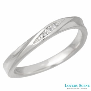 ラバーズシーン LOVERS SCENE シルバー リング 指輪 レディース ダイヤモンド 7〜21号 刻印可能 LSR-0131DRM