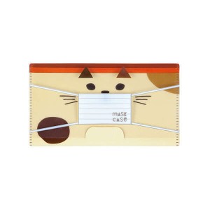 Day LivelY ネコの抗菌マスクケース みけ MASK CASE 猫柄【送料無料】