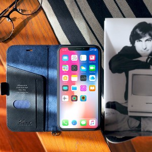 【名入れパスケース】【名入れスマートフォンケース】【名入れ無料】iPhone XS Max ソフトレザーカバー ブラック 磁石付【送料無料】