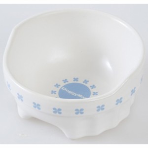 ドギーマン 便利なクローバー陶製食器SS （犬用食器）
