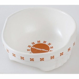 ドギーマン 便利なクローバー陶製食器M （犬用食器）