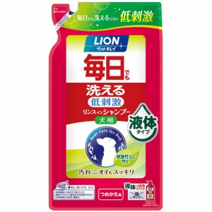 ライオン商事 ペットキレイ 毎日でも洗えるリンスインシャンプー愛犬用 つめかえ用 （犬用シャンプー） 400ml