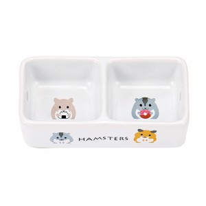 マルカン ハムちゃんのダブル食器 （ハムスター用食器） 1個