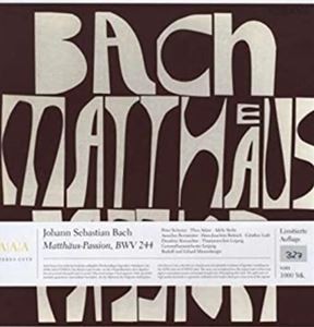 輸入盤 RUDOLF MAUERSBERGER ／ ERHARD MAUERSBERGER / J.S.BACH ： MATTHAUS PASSION [4LP]