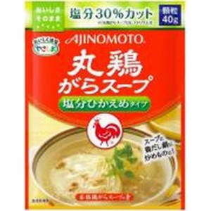 味の素 丸鶏がらスープ塩分ひかえめ ４０ｇ  ×80