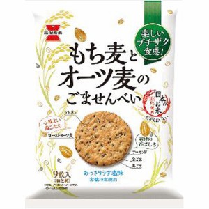 岩塚製菓 もち麦とオーツ麦のごませんべい ９枚  ×12