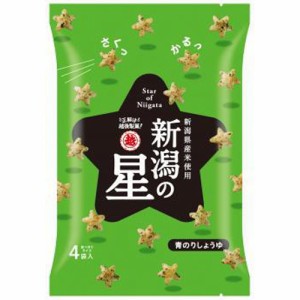 越後製菓 新潟の星 青のりしょうゆ８０ｇ   ×12