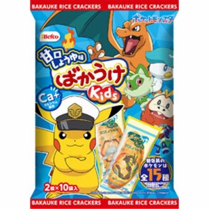 栗山米菓 ばかうけｋｉｄｓ甘口しょうゆ味ポケモン１０袋 ×12