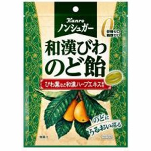 カンロ ノンシュガー和漢びわのど飴 ８０ｇ  ×6