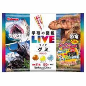 カバヤ 図鑑ＬＩＶＥグミドリンク１２０ｇ  ×10