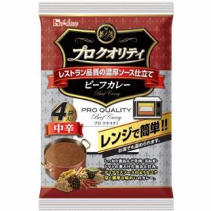 ハウス食品 プロクオリティ ビーフカレー中辛４袋 ×6