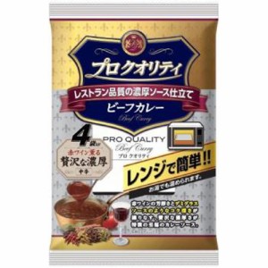 ハウス食品 プロクオリティ ビーフカレー贅沢４袋  ×12