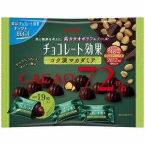明治 チョコレート効果カカオ７２％マカダミア１３３ ×18