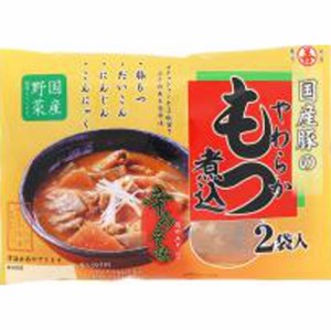 丸善 国産豚のやわらかもつ煮込辛みそ味２袋入３６０ｇ  ×6